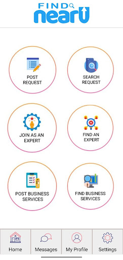 Android application FindNearU screenshort