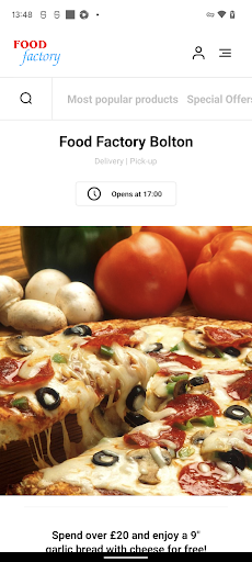 Android application Food Factory Bolton screenshort