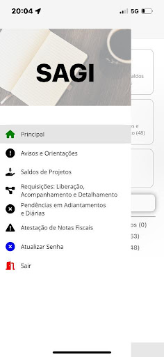 SAGI - Portal do Coordenador Screen 2