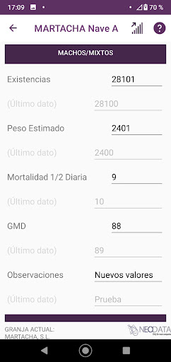 NEODATA Granjas TES Screen 2