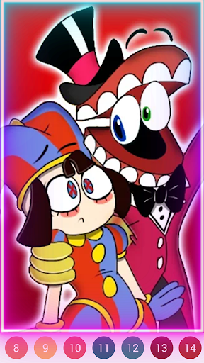 Pomni Digital circus coloring