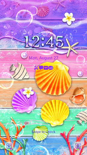 Summer Shellfish - Wallpaper Screen 2