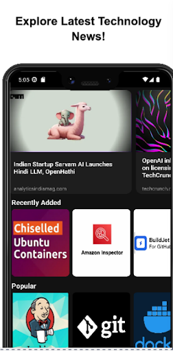 DevOps -Tools, News & Updates Screen 3