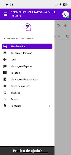 Android application Feed Chat screenshort