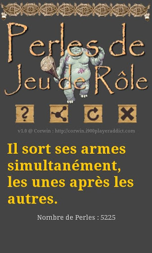 Android application Perles de Jeu de Rôle screenshort