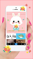 screenshot of Pink Lovely Bunny Keyboard The