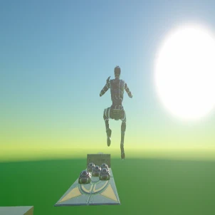 Run and Jump JumpIn Robot Demo