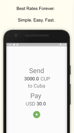 Android application Lindo - Send Money to Cuba screenshort