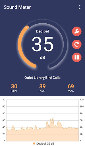Android application Sound Decibel Meter:Noise Test screenshort