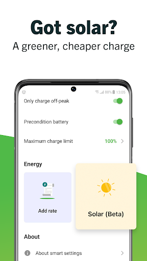 Screenshot of ev.energy: Home EV Charging
