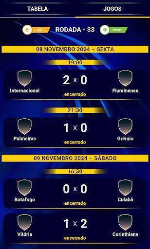 Brasileirão Série A PRO Info7 Screenshot 2 - AppWisp.com