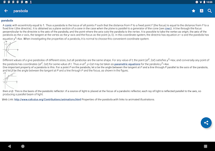 Oxford Mathematics Dictionary Screenshot