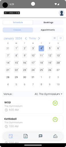 Android application The Gymnasium Chorley screenshort