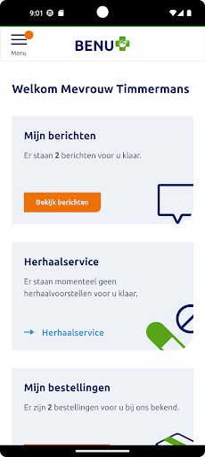 Android application Mijn BENU screenshort