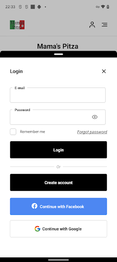 Mamas Pitza Screen 2