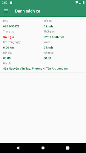 Binh An GPS Screen 2