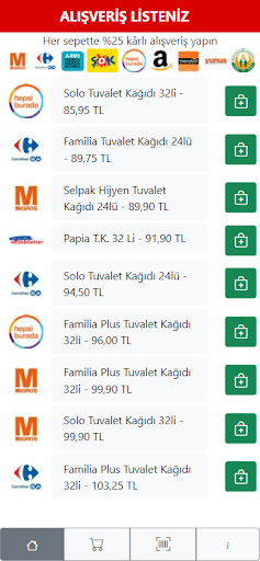 Alışveriş Listeniz Screen 2