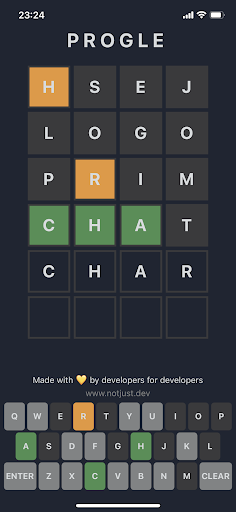 Android application Progle screenshort