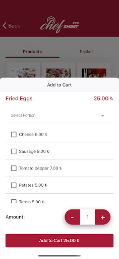 Chef Smart Pro Waiter Screen 2