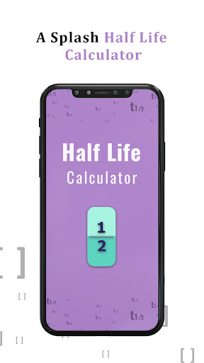 Android application Half Life Calculator screenshort