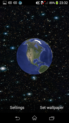 Android application Planet Galaxy Live Wallpaper screenshort