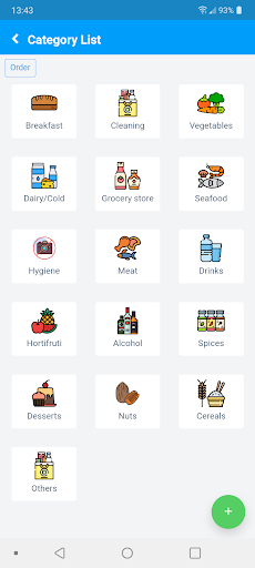 Shopping list Screenshot