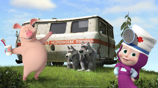 Masha and the Bear: Free Dentist Games for Kids  screenshots 6