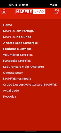 Android application MAPFRE News screenshort