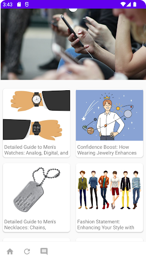 Android application Men's Jewellery Fashion App screenshort