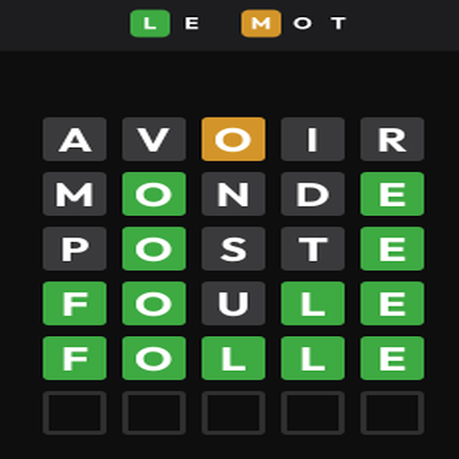 Android application Le Mot Wordley en français screenshort
