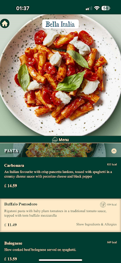 Menuverse Screen 2