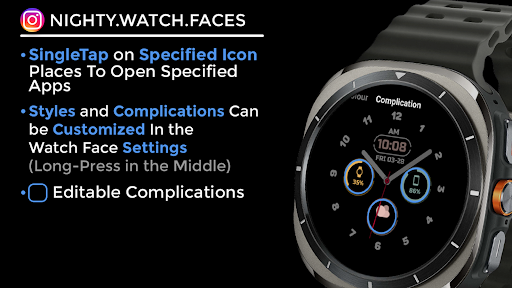 Night ver 74 - watch face screenshot 12