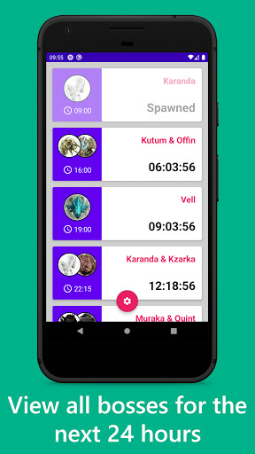 Android application BDO Boss Timers screenshort