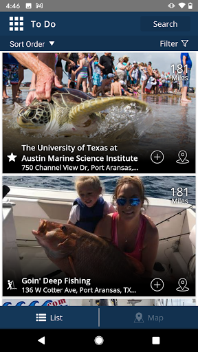 Screenshot of Visit Port Aransas