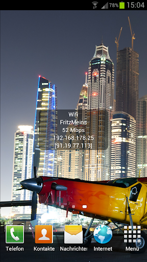 Screenshot of IP Widget