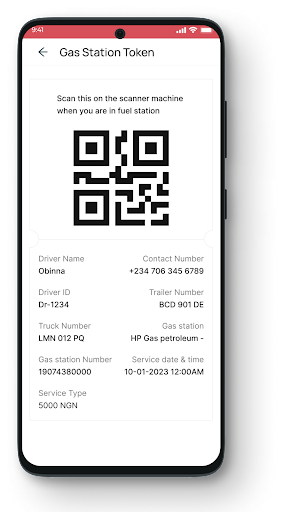 Android application Mamastop driver screenshort