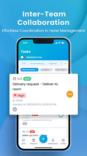 Android application Aiello TMS Staff App screenshort