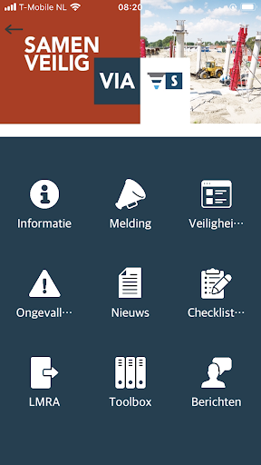 Android application VIA van Spijker screenshort