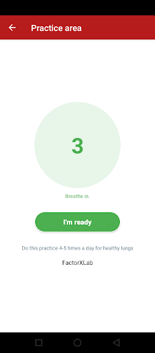 Lung Test and Breath Exercise Screen 3