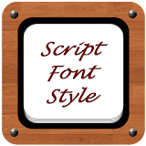 Script Font Style icon