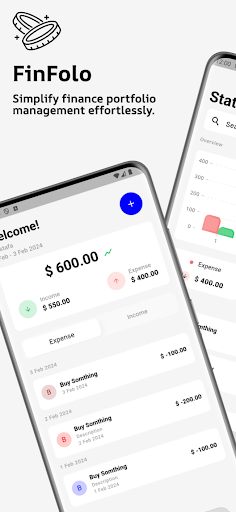 Android application Finfolio: Money manager screenshort