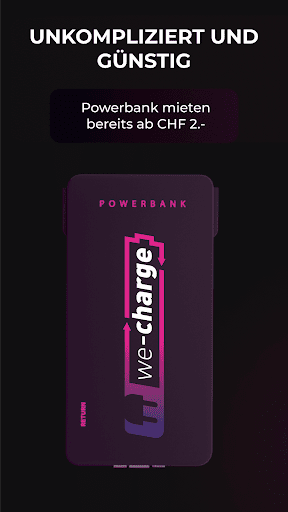 Android application We-charge Powerbank screenshort