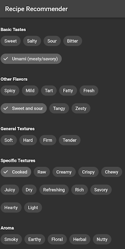 Android application Craving Compass - AI Recipes! screenshort