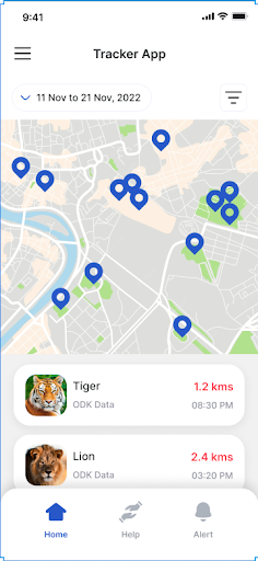 Animal Tracker - CG Screen 2