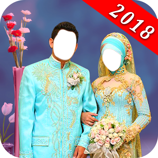 Muslim Couple Photo Suit Maker  Icon