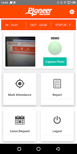 Pioneer Time Attendance Screen 2