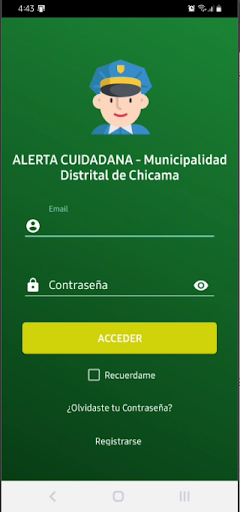 Android application Alerta Ciudadana Chicama screenshort
