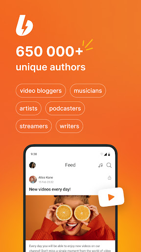 Android application Boosty: Content just for fans screenshort