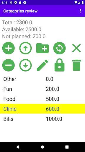 Android application Cash Splitter screenshort