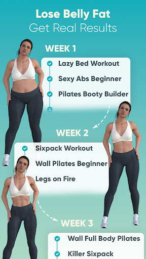 Wall Pilates Lazy Girl Workout Screen 3